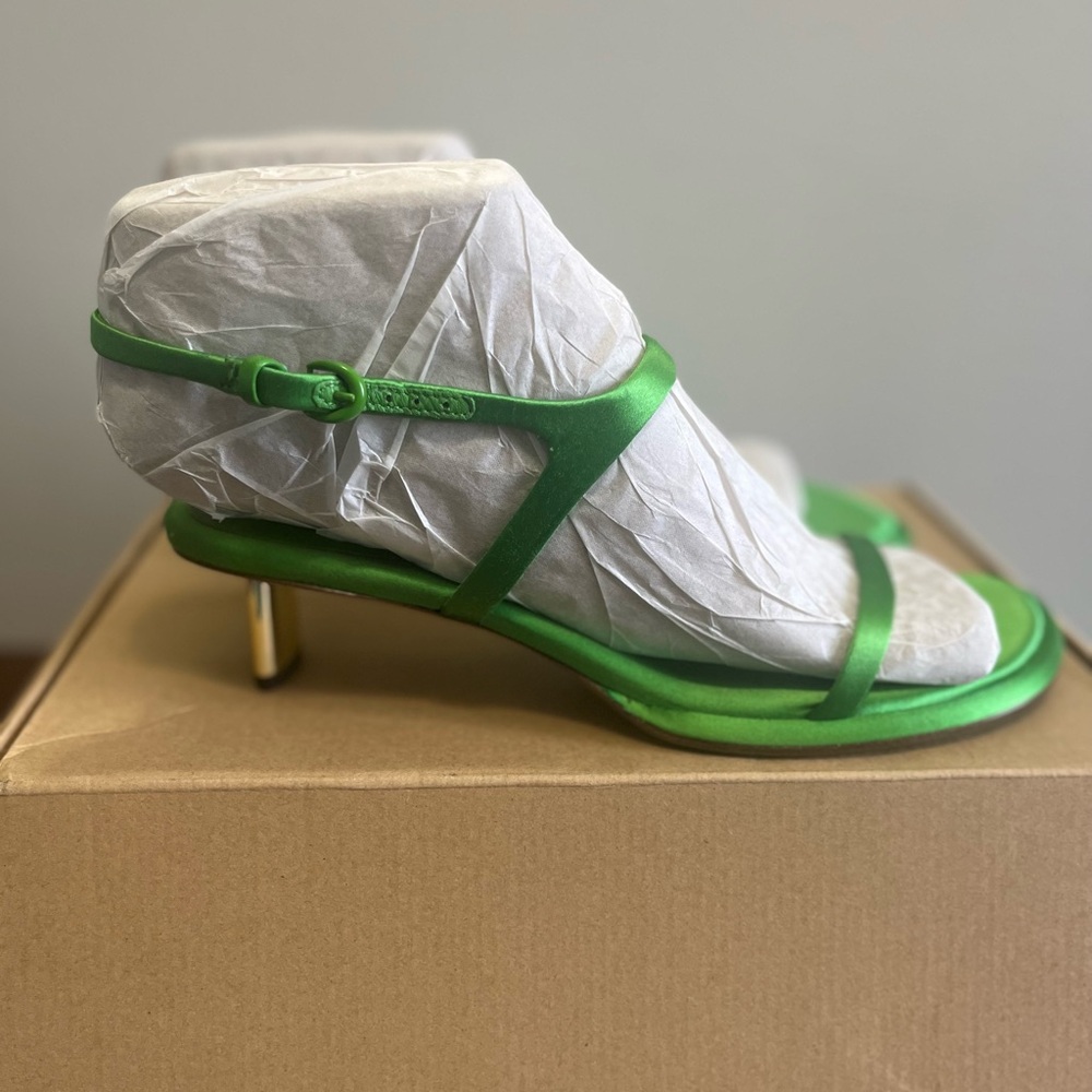 Vince Ester garden green kitten heel sandal NEW 9.5 - Picture 3 of 6